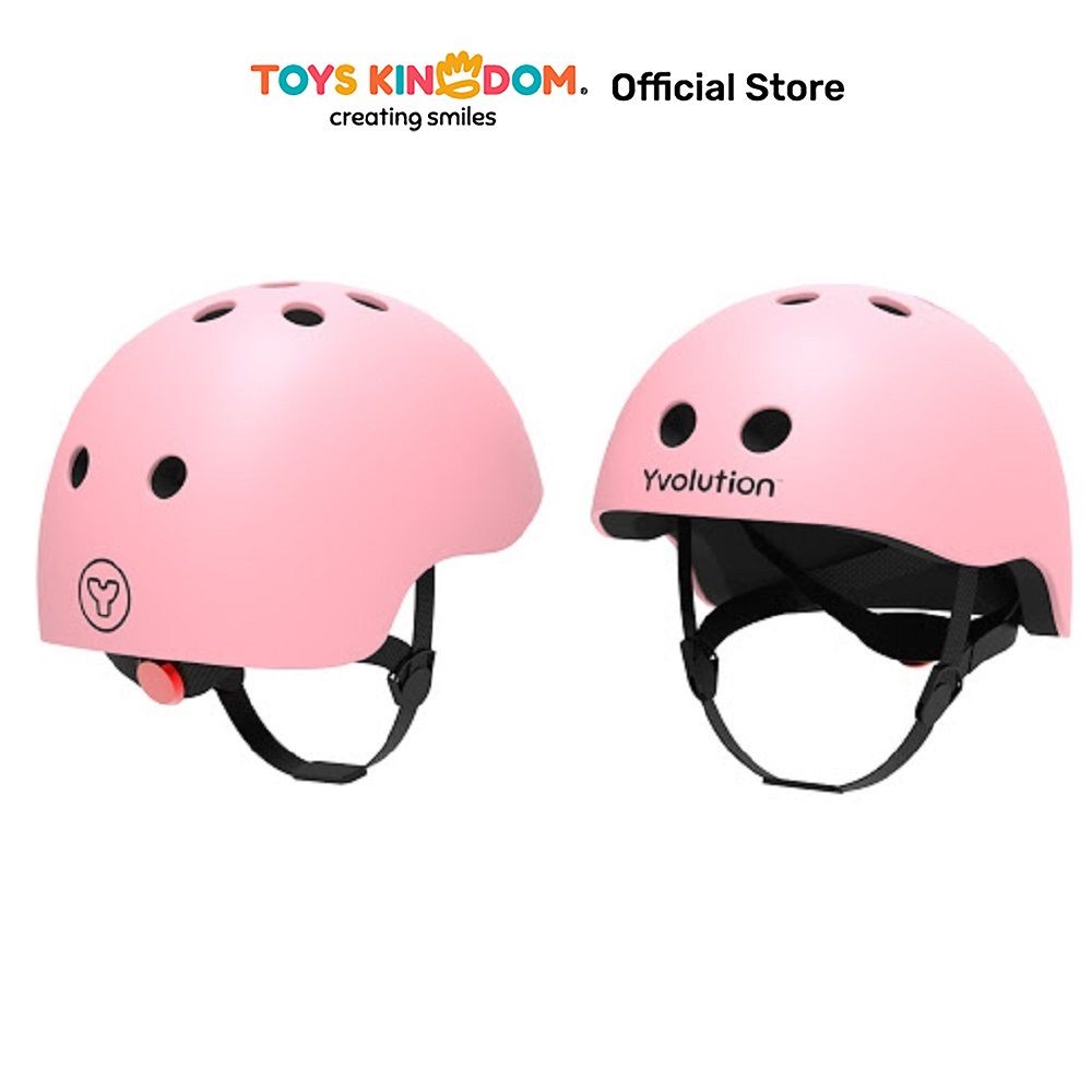 Toys Kingdom Yvolution Helm Sepeda S Ya21P9 - Pink Bike Helmet Pelindung Kepala Helem Sepeda Perleng