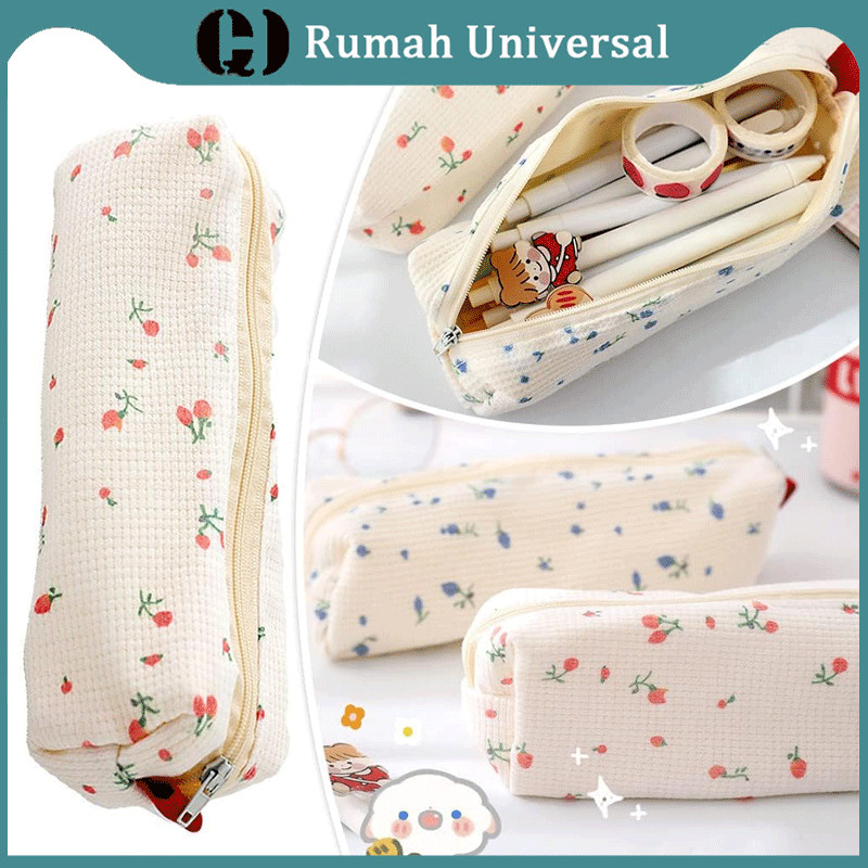 

Kinokimi - Kotak Pensil Imut Kotak Pensil Bunga Alice Pencil Case Kotak Pensil Sekolah Motif Little Flower Perempuan Trendy Kotak Pensil Korea