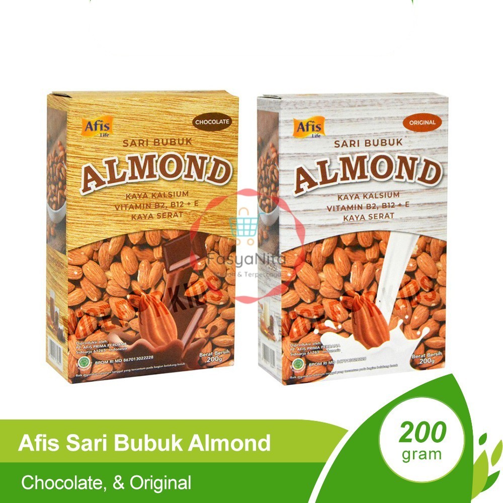 

Afis Sari Bubuk Almond Aneka Rasa 200 Gram / Almond Drink Susu Almond untuk Semua Usia - Fasyanita Denpasar