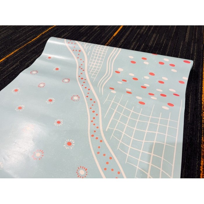 

Kertas kado premium batik biru muda