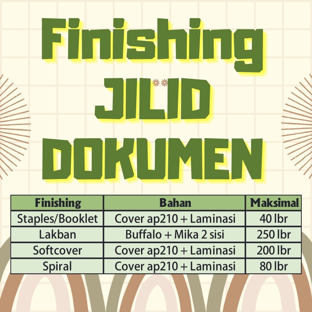 

Finishing Jilid Dokumen Staples Lakban Softcover Spiral