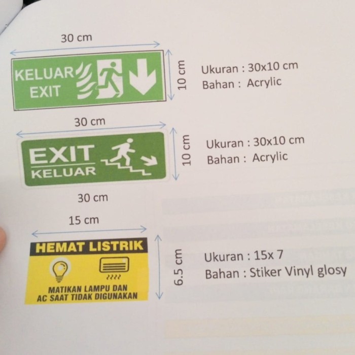

Custom Sigh Akrilik dan Stiker
