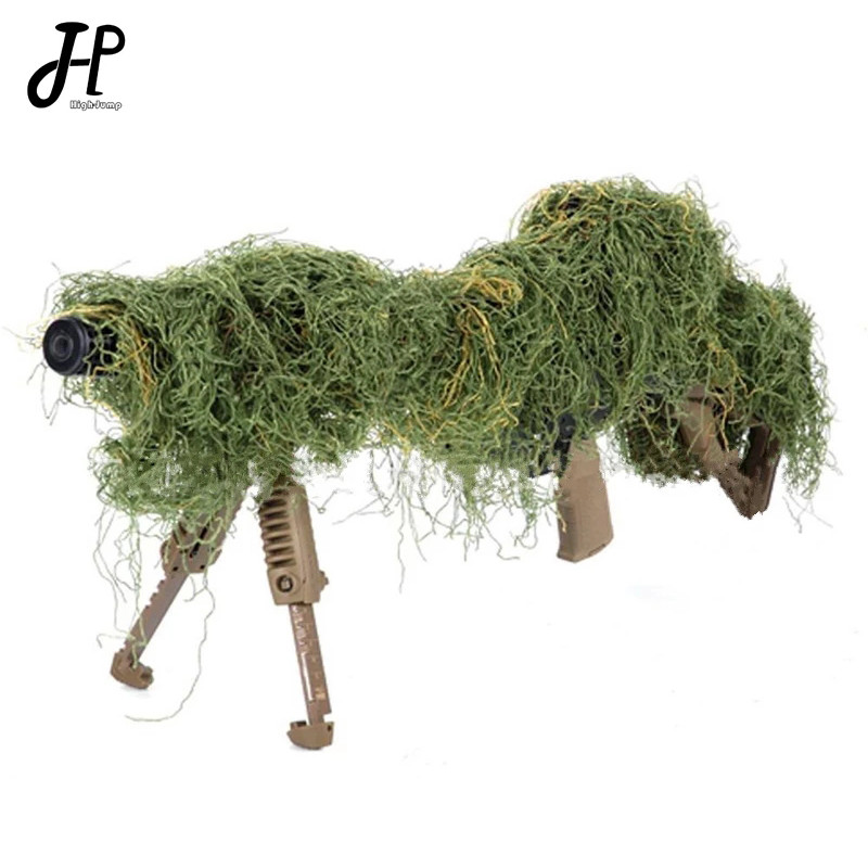 1.2M Airsoft Hunting Blind Ropes Camouflage Ghillie Suit Accessories Elastic Synthetic Fiber Mlitary