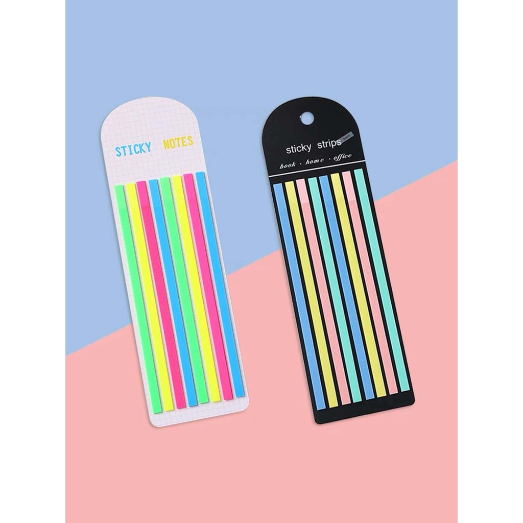 

2pcs Transparent Sticky Note Set, Long Page Bookmarks With Strong Adhesive For Indexing, Notes For Page Marking, Strong Adhesion
