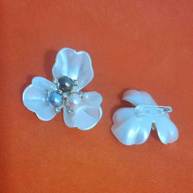 Ring Hijab Motif Mutiara Pastel - Ring Kerudung Motif Mutiara Pastel - Ring Jilbab Motif Mutiara Pas