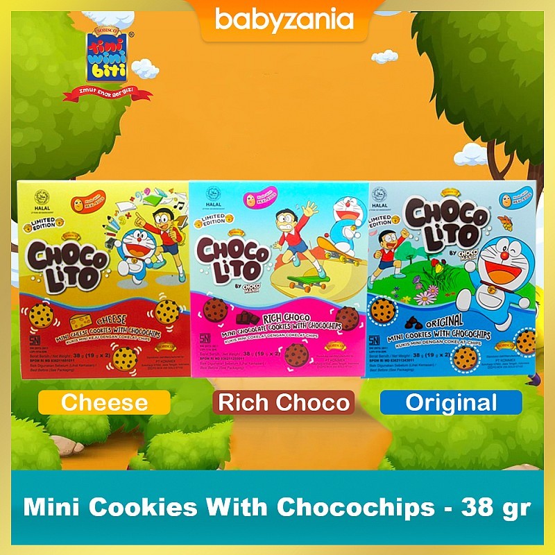 

Chocolito Mini Cookies With Chocochips Biskuit Snack Anak - 38 gr