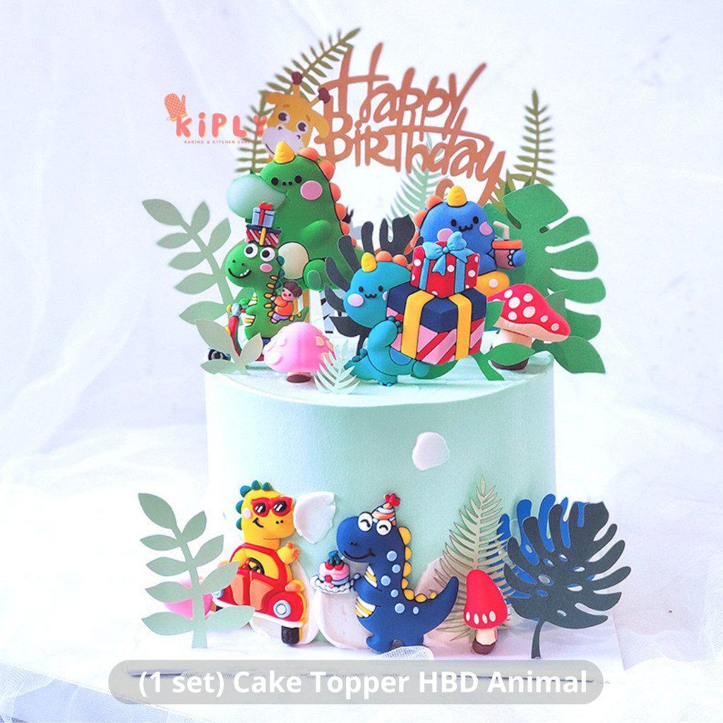 

Cake Topper HBD Animal/Topper Hiasan Dekorasi Kue/Dekorasi Kue Ulang Tahun