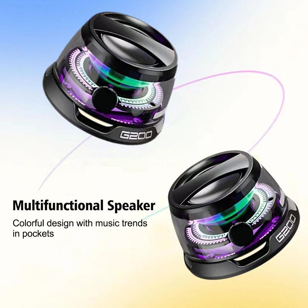Portable Bluetooth Speaker HECATE G200 RGB Lighting Magnetic Speaker BT5.3 Mini Sound Box 7 Hours Pl