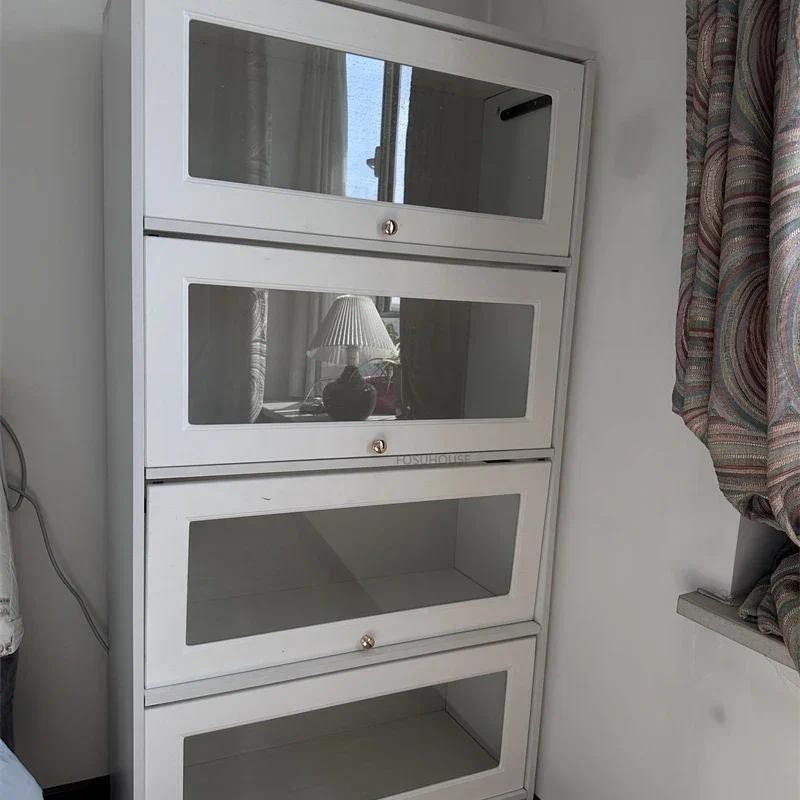 Modern Bamboo Kitchen Cabinet For Kitchen Furniture Cupboard Multi-layer Light Luxury Household Mult