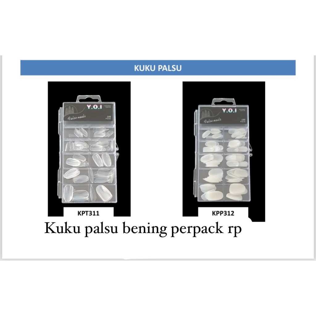 Kuku palsu bening perpack