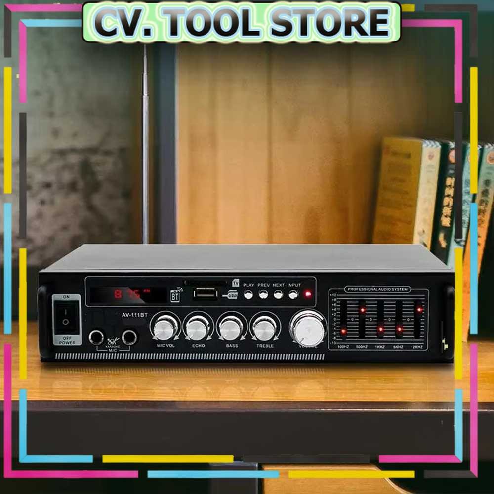 TS - LDZS Audio Amplifier Bluetooth 5.0 HiFi 2 Channel Output 120W - AV-111BT