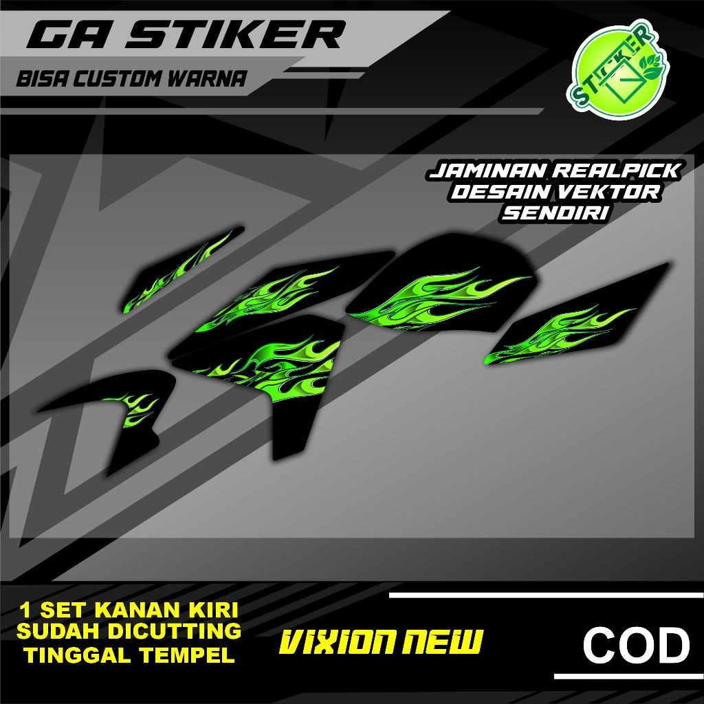 STRIPPING MOTOR KEREN YAMAHA VIXION NEW API LIVERY SS R SUDAH DI CUTTING TINGGAL TEMPEL