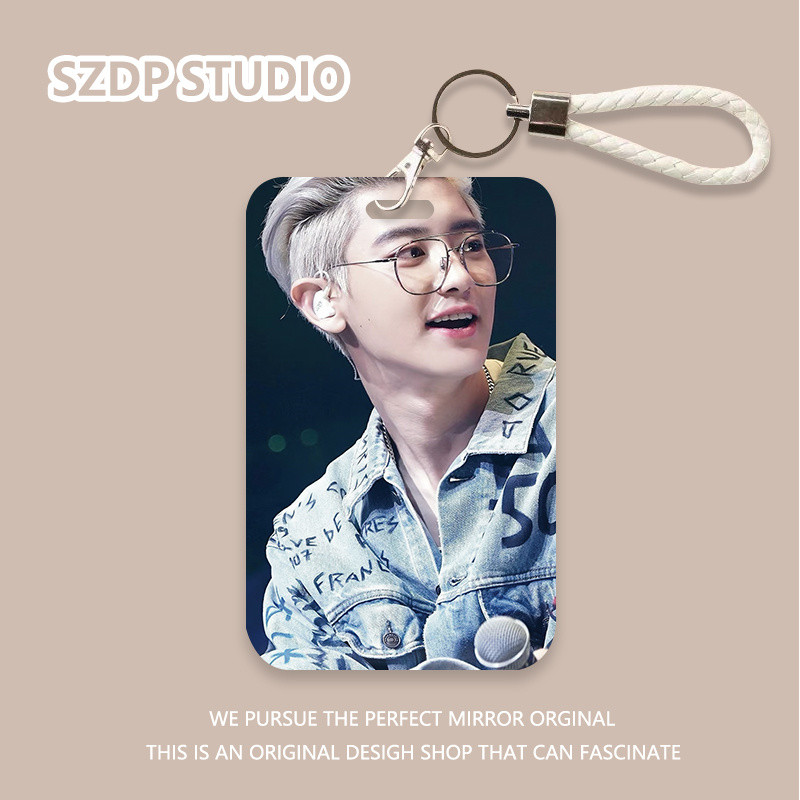 

ID CARD Penutup Pelindung Gantungan Kunci All-In-One Kawaii Tampan Grup Laki-laki Pola Idola Pria Berambut Perak Tampan Korea Penutup Kartu Bank Penutup Pelindung Kartu Bus Penutup Pelindung Kartu ID