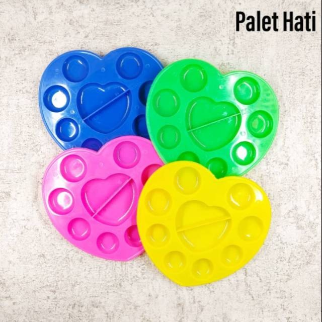 

(PST.ATK) Palet Lukis / Palet Cat Hati Murah