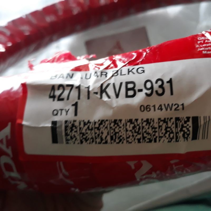 Ban federal Ban Luar Belakang AHM KVB 90/90 Ring 14 Beat/Vario/Scoopy/Spacy Federal Original ori 100