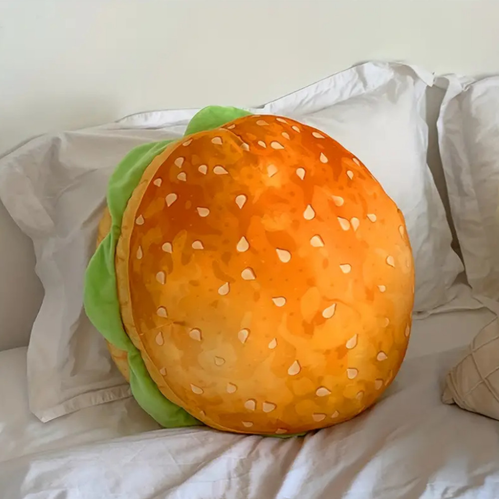 

1 Realistic Hamburger Pillow Cushion Funny Prank Gift, Funny Shooting Props Large stuffed Hamburger stuffed Pillow Toys, Kids Gift