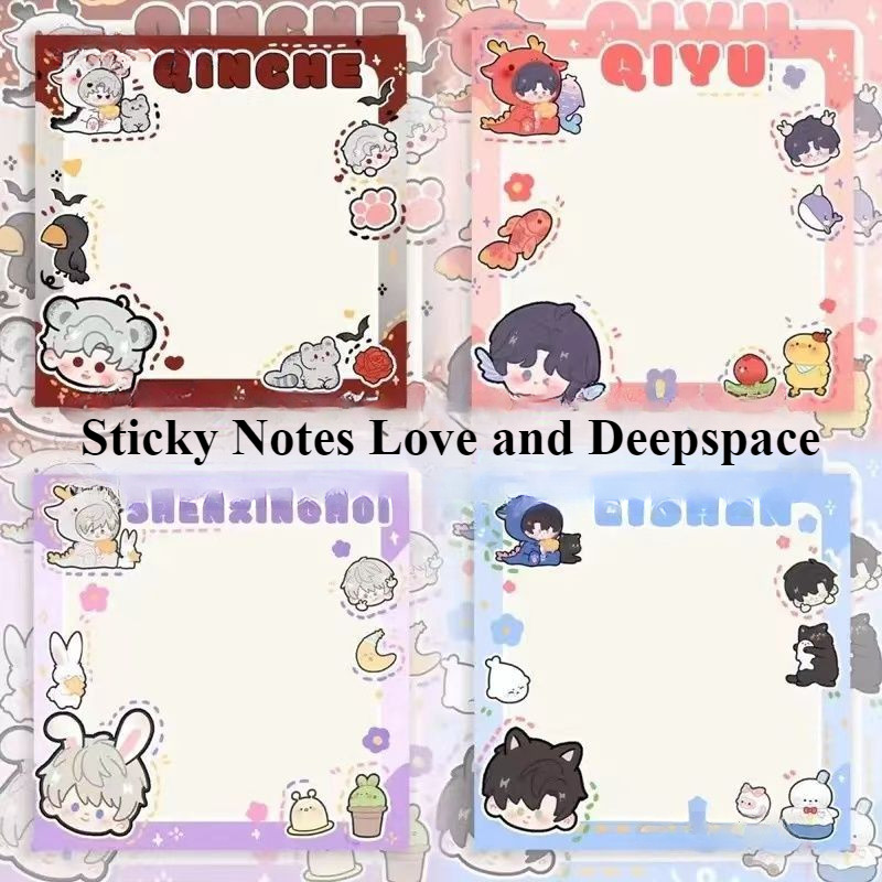 

Sticky Notes Love and Deepspace 50 Lembar - Catatan Tempel Lucu Aesthetic Korea