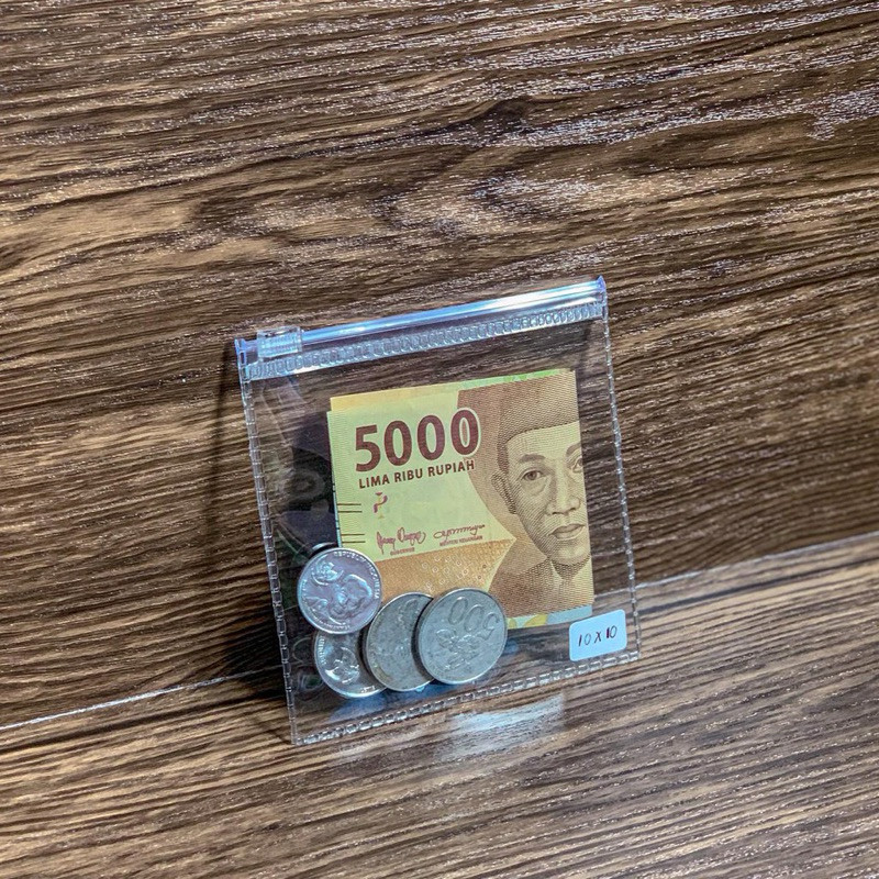 (MGS) POUCH ZIP BENING BERAGAM UKURAN / POUCH ZIPLOCK PLASTIK MIKA PVC BENING / TEMPAT MAKEUP SKINCA