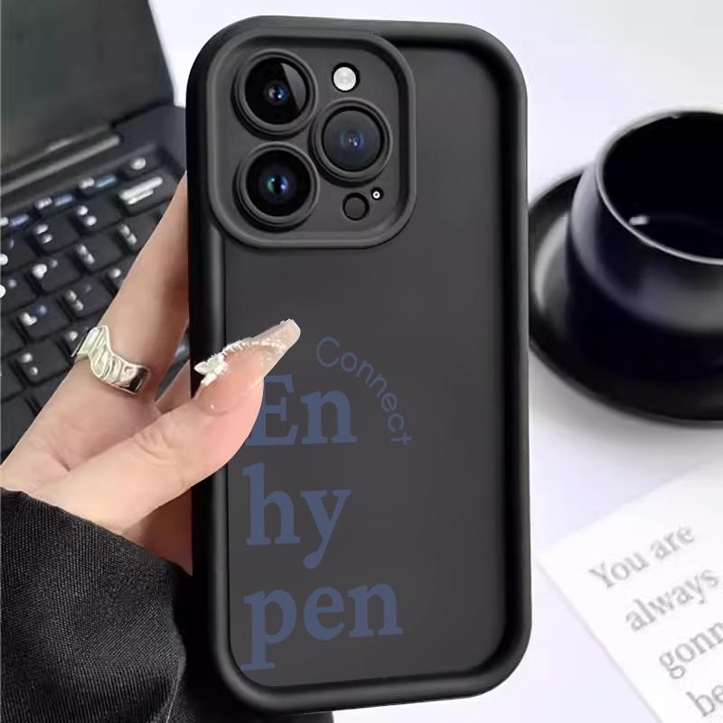 Soft Case For OPPO A38 A31 2020 A32 A33 2020 A35 2021 A36 Simple Blue Letters Silicon Antishock Sili