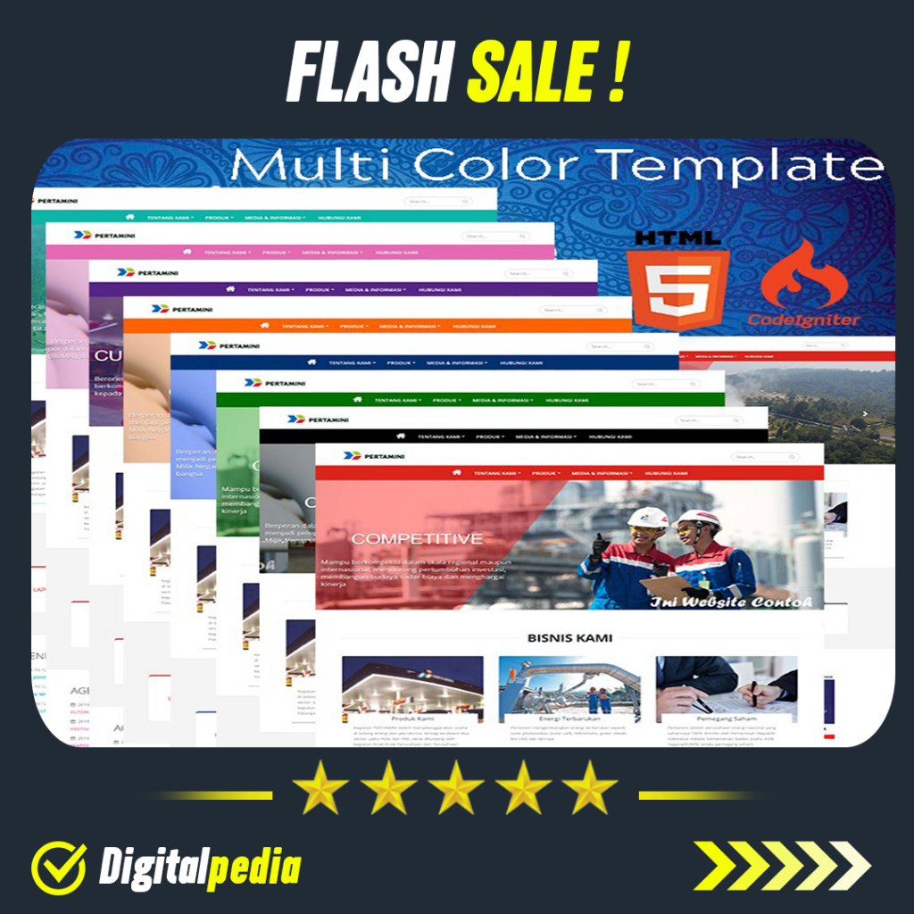 Source Code Program Website Company Profile Perusahaan Professional Framework CodeIgniter CI Plus