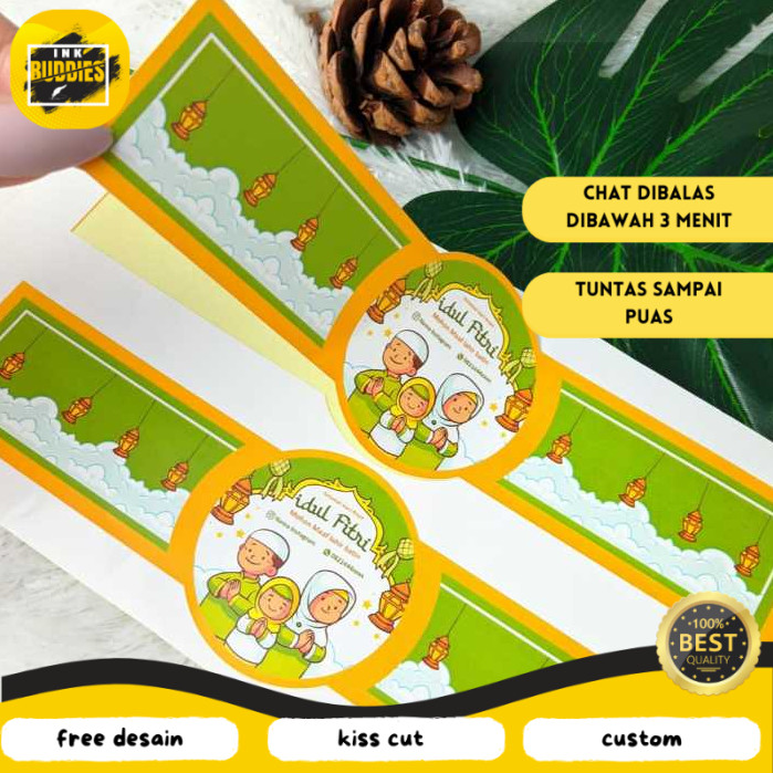 

INB Cetak Sticker Segel Lebaran Stiker Toples Segel Idul Fitri Segel Kue Lebaran Free Desain