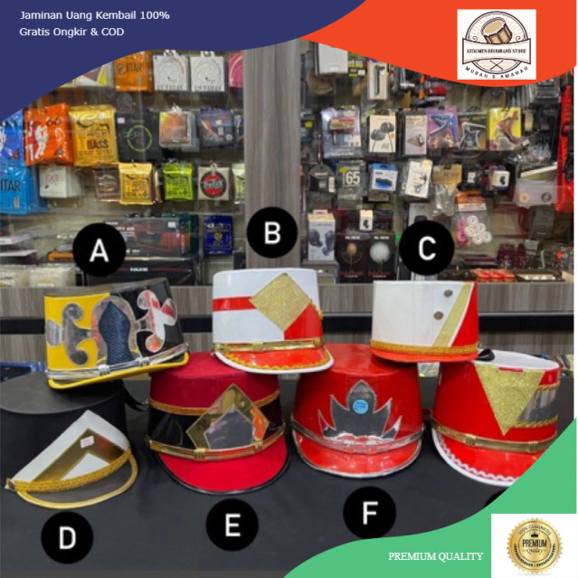 TOPI DRUMBAND TOPI MAYORET TOPI PASUKAN TK SD SMP SMA KDS