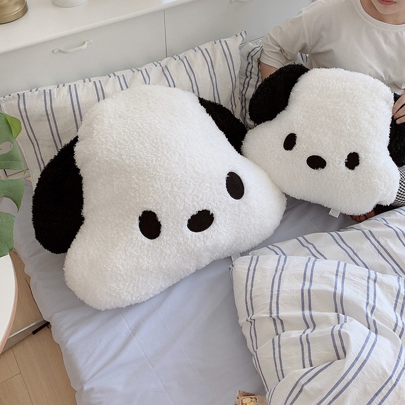 

Sanrio Very Soft Pochacco Back Cushion Comfortable Stuffed Japanese Style White Dog Cuddly Throw Pillow Sofa Bed Home Decor