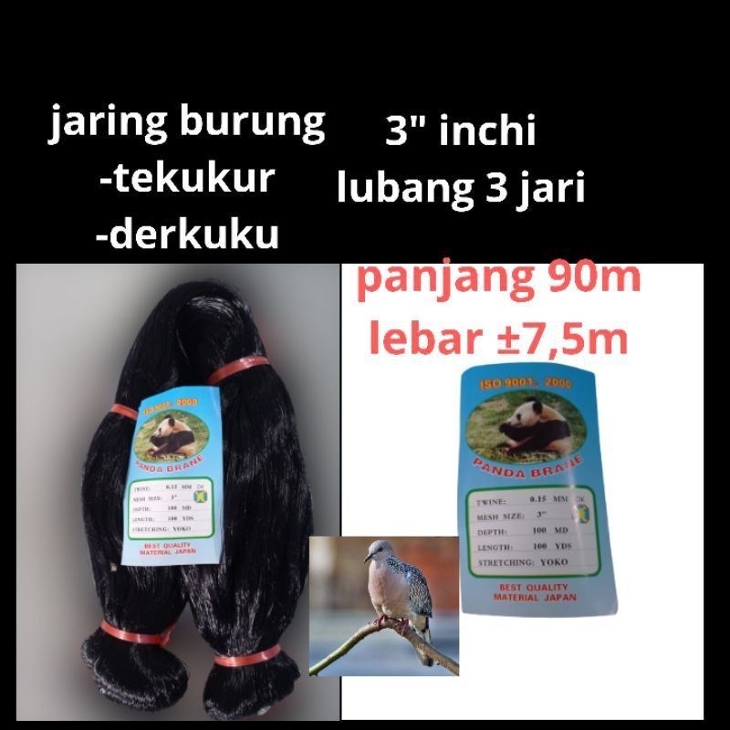 JARING BURUNG BESAR JARING BURUNG TEKUKUR PERKUTUT  AYAM ALAS PANJANG ±90m LEBAR ±7,5 M