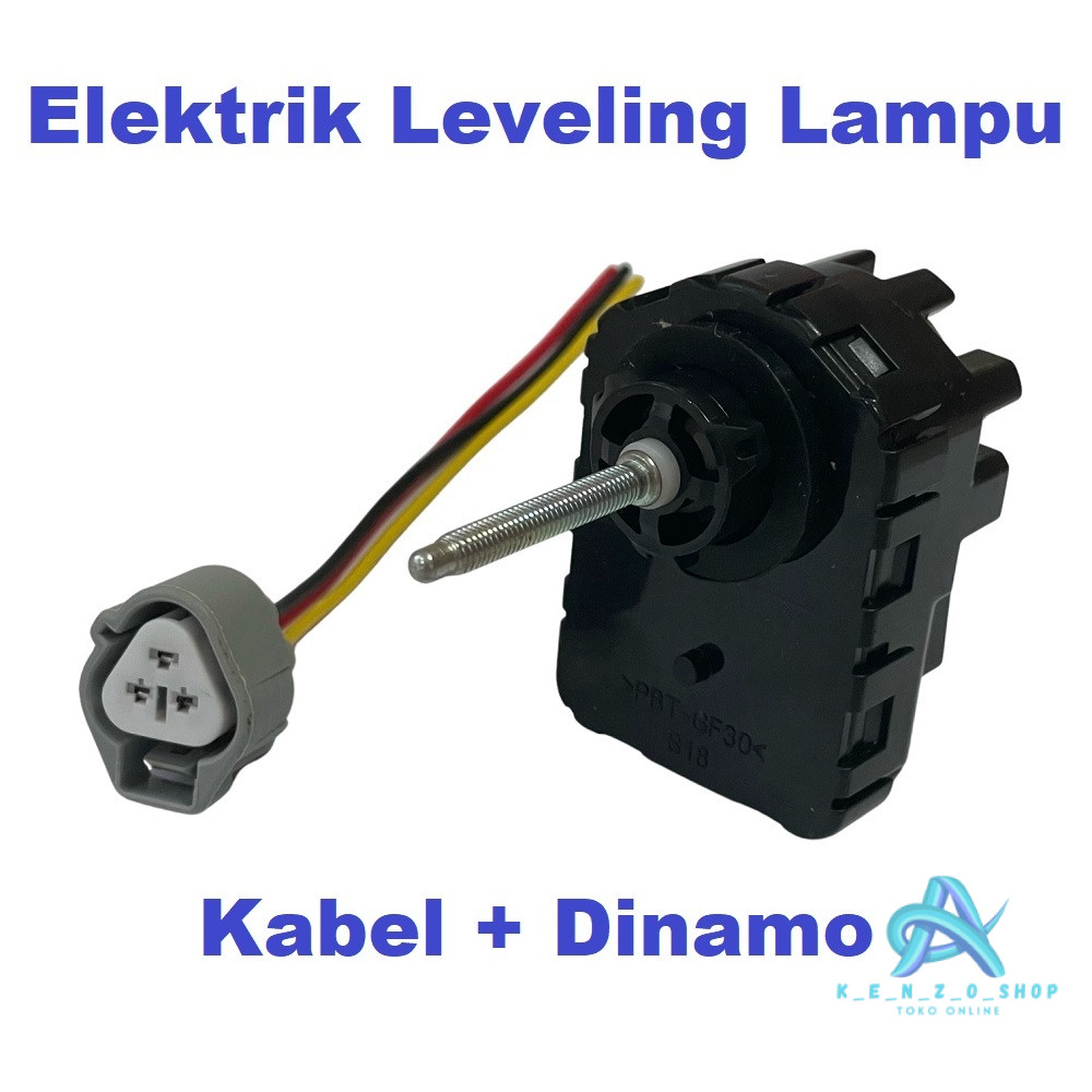 NEW Elektrik Auto Leveling Lampu LED Projector BiLED Projie Mobil Motor Dinamo + Kabel COD