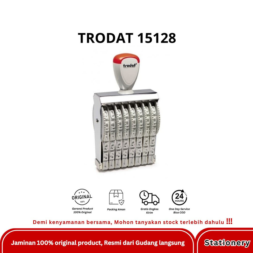 

STEMPEL ANGKA 8 DIGIT TRODAT 15128 - 12 MM