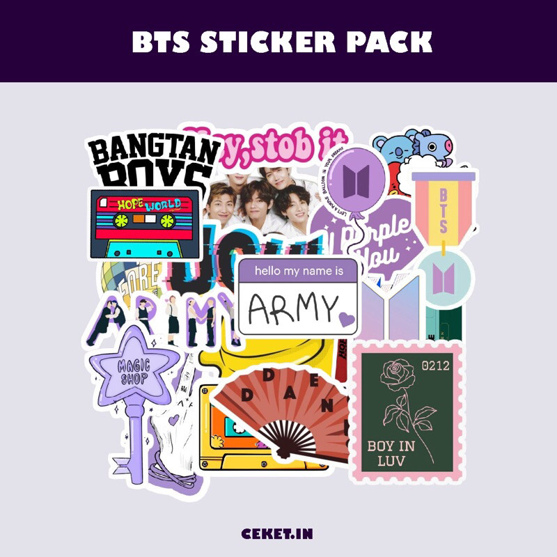 

PROMO AMBYAR BTS Sticker Pack (21pcs) TERMURAH