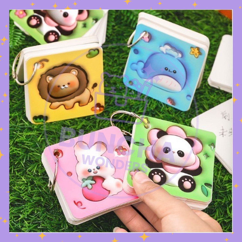 

BW COD - Notebook Ring 3D Hewan Mini Isi 80 Lembar Lucu Buku Note Karakter Lucu Notepad Gantungan