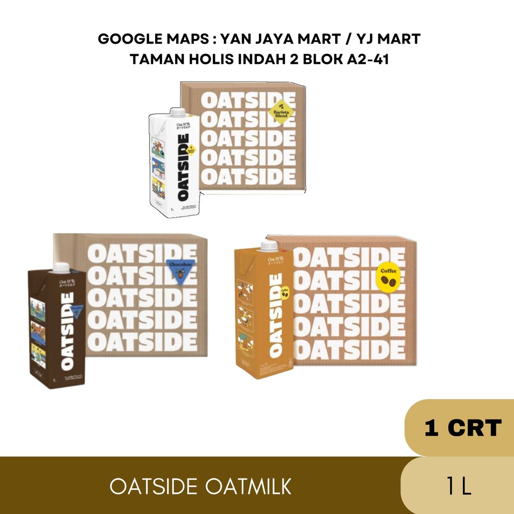 

Oatside / Oat Milk / Milk Chocolate / Coklat / Milk Barista Blend 1L Liter 1CRT/6PCS
