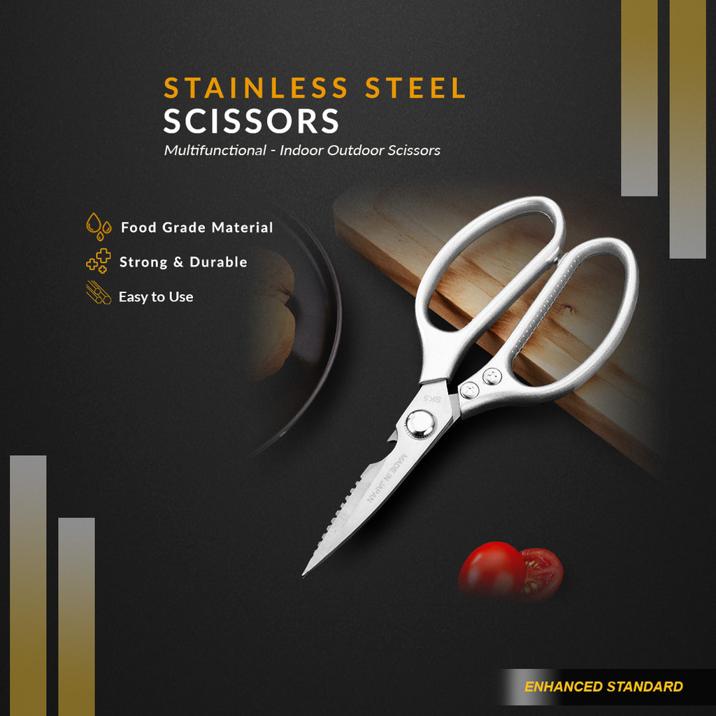 

Gunting Besar SK5 Stainless Steel Tajam Pemotongan Bahan Dapur