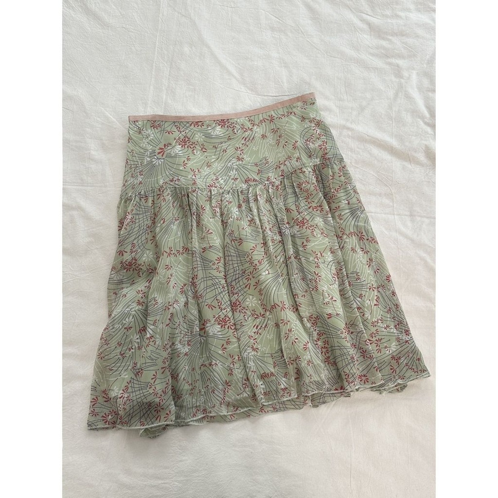 Rok Bunga Vintage Mori Manis Rok Sifon Ringan Bohemian