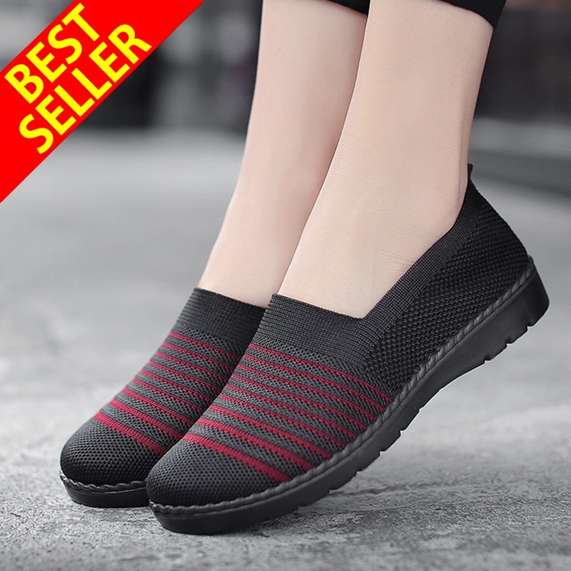 PROMO QINGSHUI Fashion Wanita Flats Wanita Sepatu Karet Untuk Wanita