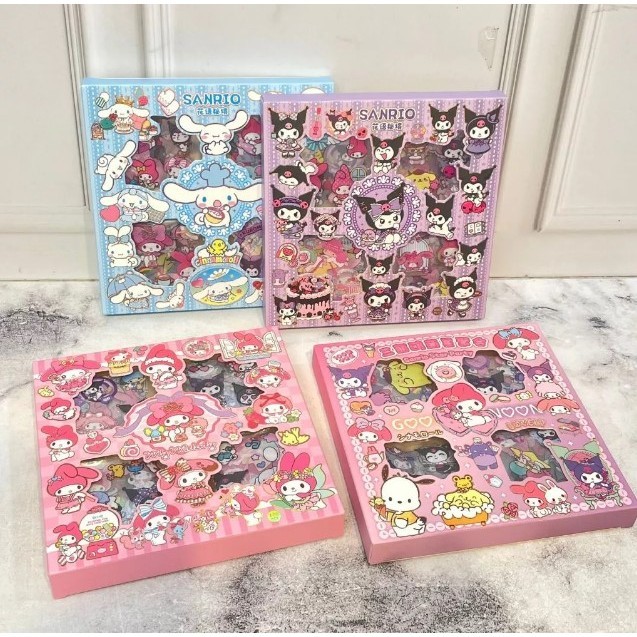 

Stiker Box Sanrio Isi 100 Lembar CYK ST-1404 / Sticker Tempel Anti Air Motif Kartun Kuromi Melody Cinamonroll Bisa COD