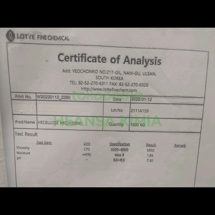 

Natrosol / Cellosize / Cellulose / Hydroxyethyl Cellulose / HEC 100gr