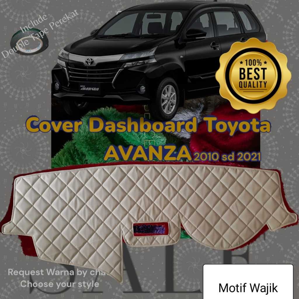 Cover Dashboard Mobil AVANZA Toyota Kulit Premium Pelindung Alas Dasbor Interior Aksesoris