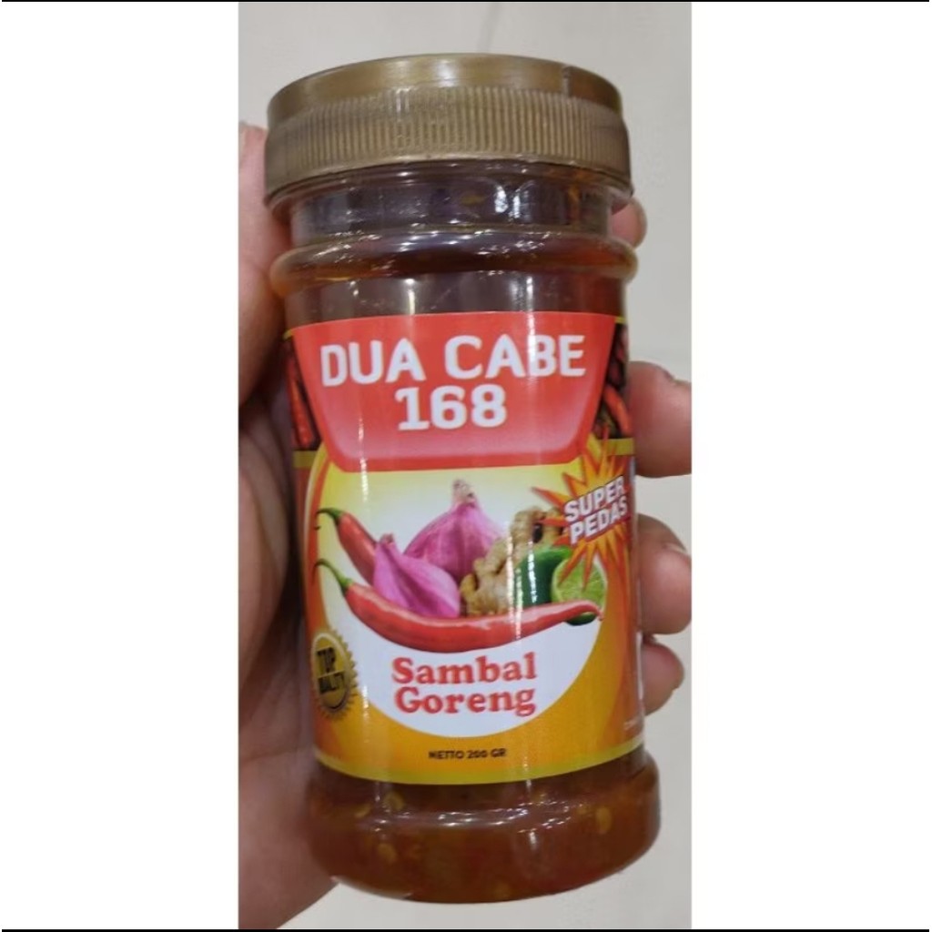 

Sambal Goreng Dua Cabe 168 Botol Asli Lampung