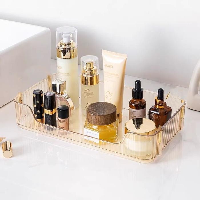 Cosmetic Rack Storage / Rak Kosmetik Tingkat Mewah / Rak Kosmetik Gold Mewah / Rak Wastafel / Tempat