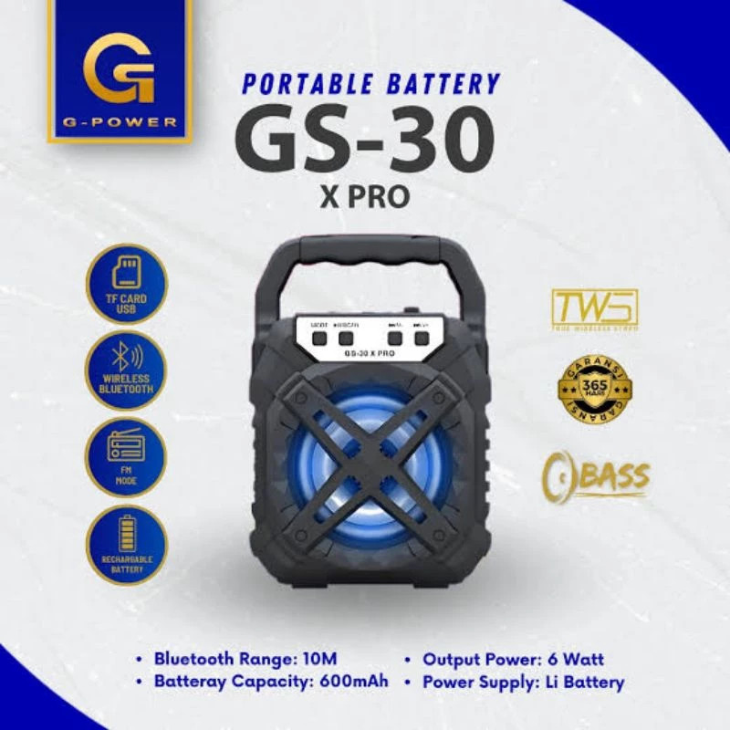 Speaker Bluetooth G-Power GS-30 X PRO