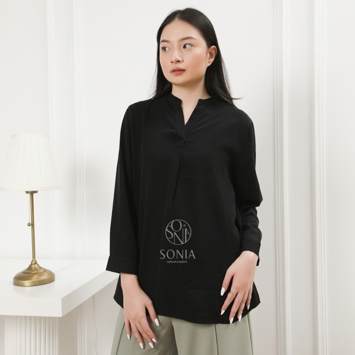 Esme shirt - kemeja rayon wanita premium | kemeja basic rayon wanita - Sage Green, M