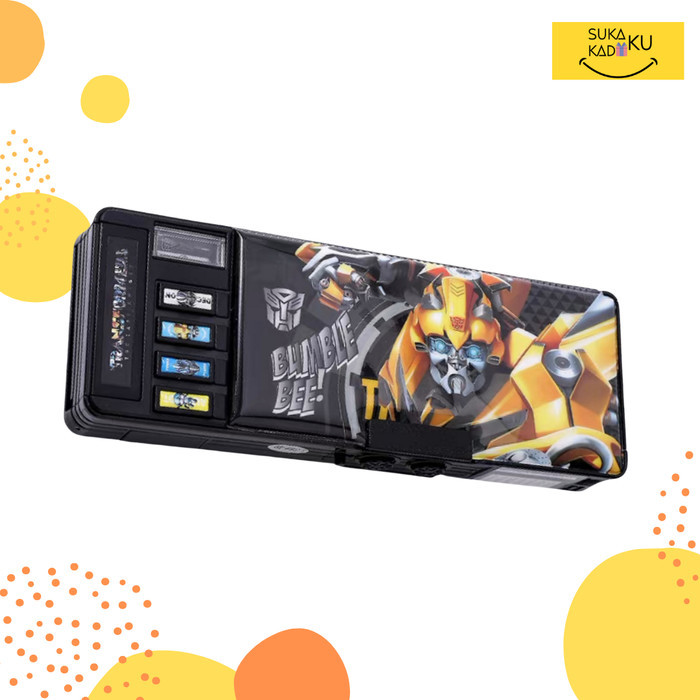 

New Arrival[PROMO] KOTAK TEMPAT PENSIL ANAK KARAKTER TRANSFORMERS MAGNET/ SANDI /PASSWORD - Hitam