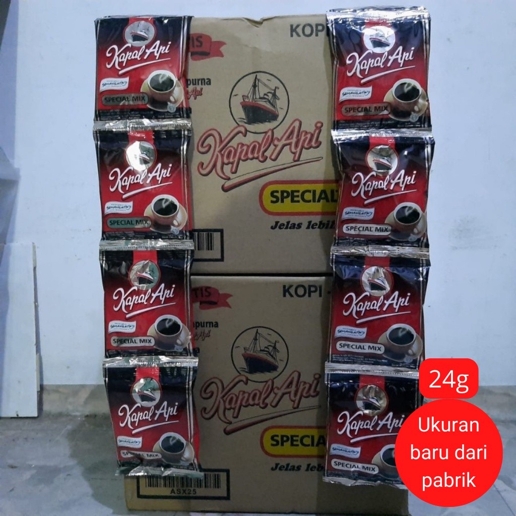 

PROMO!! 1 Dus / Karton Kapal API Special Mix Kopi Bubuk (Isi 24 Gr X 120 Pcs)