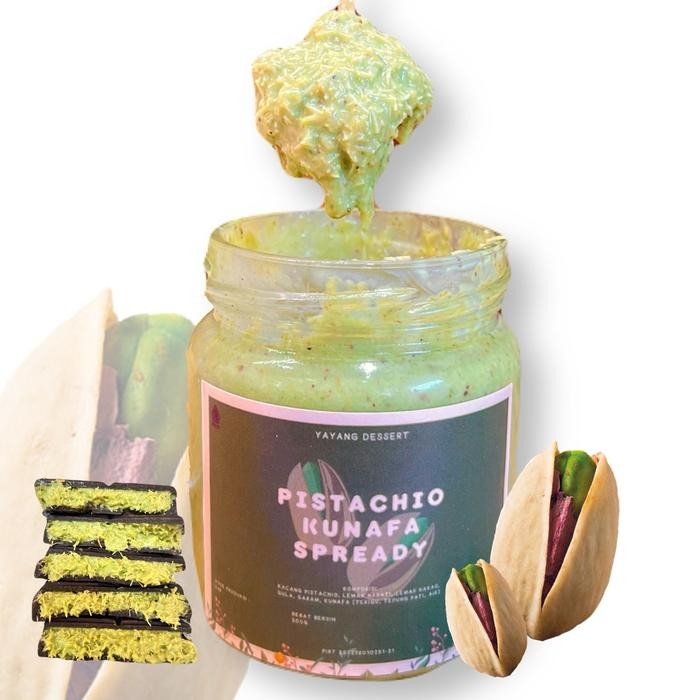 

Produk Baru!! Selai Pistachio Kunafa dengan Kacang Pistachio, White Chocolate, Butter dan Kunafa Turki