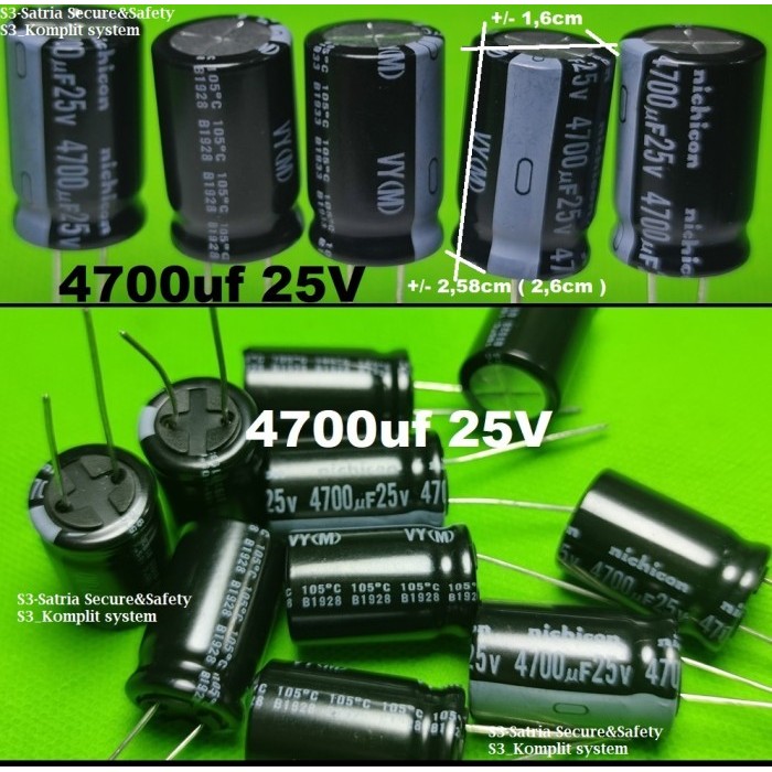 Elko 4700uf 25V elco 4700uf25v 25v4700uf 4700 uf 25 v 4700uf/25V 105c