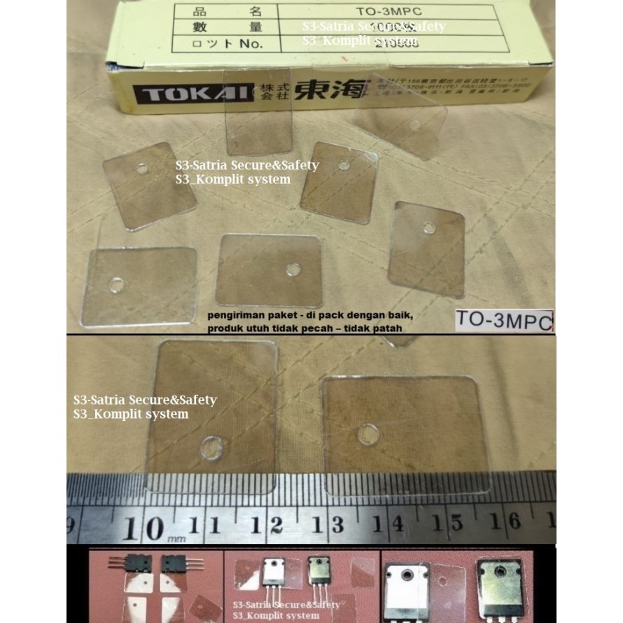Mika Besar Transistor TO 3MPC Mosfet Mica Isolator alas toshiba ST C5200 tip35c tip36c tip2955 tip30