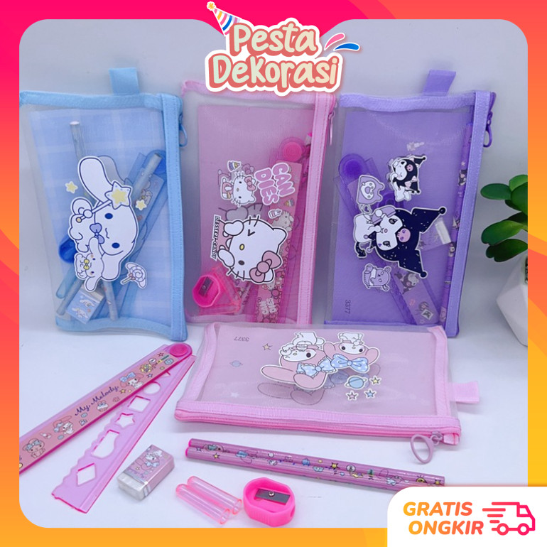 

Pesta Dekorasi S6150 Alat Tulis Lengkap Karakter Paket Alat Tulis Motif Set Alat Tulis 7 in 1 Tempat Pensil Karakter Lucu