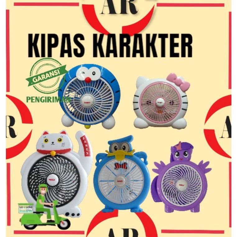 PY KIPAS ANGIN / KIPAS MEJA / KIPAS KARAKTER SANEX